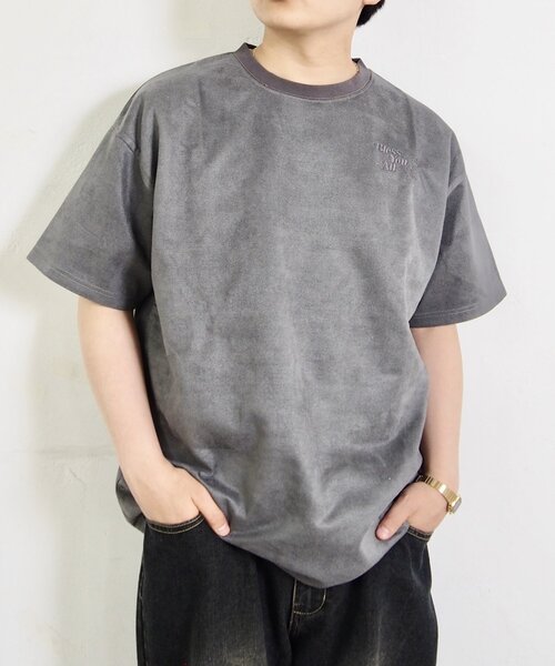 WHO'S WHO gallery（フーズフーギャラリー）の「【WEB限定】BLESSYOUスウェードポンチTEE/UNISEX/ユニセックス（Tシャツ/カットソー・レディース・ブラック/ホワイト・FREE）」の2枚目の写真