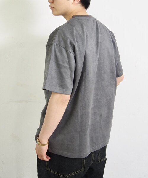 WHO'S WHO gallery（フーズフーギャラリー）の「【WEB限定】BLESSYOUスウェードポンチTEE/UNISEX/ユニセックス（Tシャツ/カットソー・レディース・ブラック/ホワイト・FREE）」の3枚目の写真