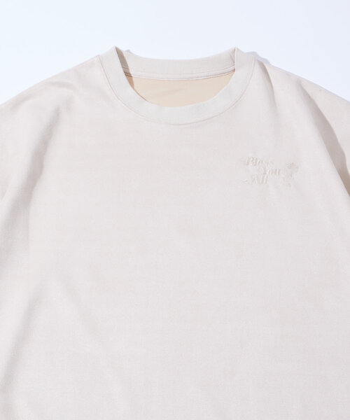 WHO'S WHO gallery（フーズフーギャラリー）の「【WEB限定】BLESSYOUスウェードポンチTEE/UNISEX/ユニセックス（Tシャツ/カットソー・レディース・ブラック/ホワイト・FREE）」の6枚目の写真
