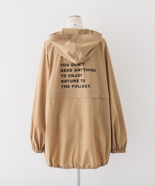 PUAL CE CIN(ピュアルセシン)の「【水陸両用】ナイロンストレッチパーカー(ラッシュガード・レディース・ベージュ/ブラック・FREE)」の6枚目の写真