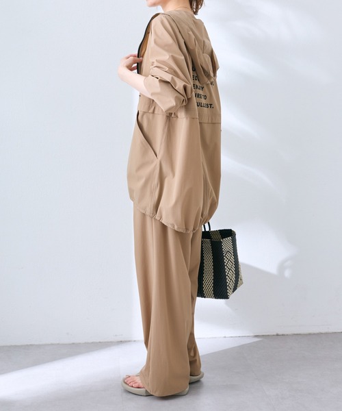 PUAL CE CIN(ピュアルセシン)の「【水陸両用】ナイロンストレッチパーカー(ラッシュガード・レディース・ベージュ/ブラック・FREE)」の16枚目の写真