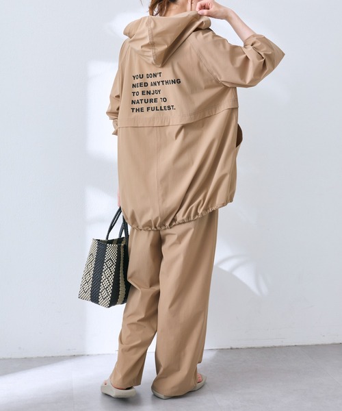 PUAL CE CIN(ピュアルセシン)の「【水陸両用】ナイロンストレッチパーカー(ラッシュガード・レディース・ベージュ/ブラック・FREE)」の17枚目の写真