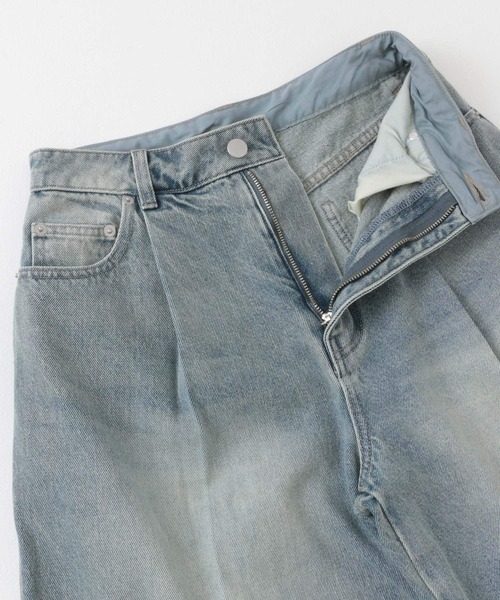 SENSE OF PLACE by URBAN RESEARCH（センスオブプレイスバイアーバンリサーチ）の「ニーレングスデニム（デニムパンツ・レディース・インディゴブルー/ライトインディゴブルー・SMALL/MEDIUM）」の18枚目の写真