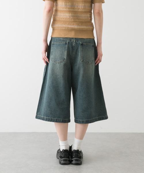 SENSE OF PLACE by URBAN RESEARCH（センスオブプレイスバイアーバンリサーチ）の「ニーレングスデニム（デニムパンツ・レディース・インディゴブルー/ライトインディゴブルー・SMALL/MEDIUM）」の13枚目の写真