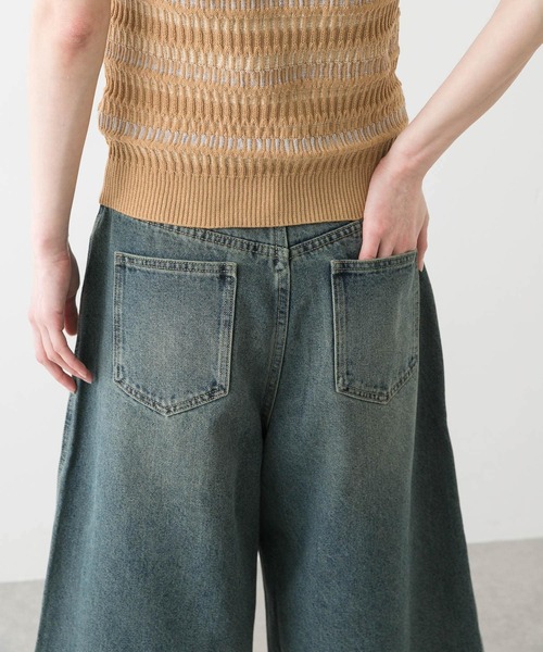 SENSE OF PLACE by URBAN RESEARCH（センスオブプレイスバイアーバンリサーチ）の「ニーレングスデニム（デニムパンツ・レディース・インディゴブルー/ライトインディゴブルー・SMALL/MEDIUM）」の15枚目の写真