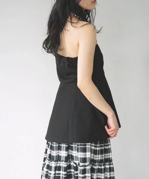 O'fmus(オフムス)の「【O'fmus】ペプラムベアトップ ofmw25s024(その他トップス・レディース・ブラック/チャコールグレー・FREE)」の5枚目の写真