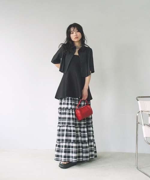 O'fmus(オフムス)の「【O'fmus】ペプラムベアトップ ofmw25s024(その他トップス・レディース・ブラック/チャコールグレー・FREE)」の10枚目の写真