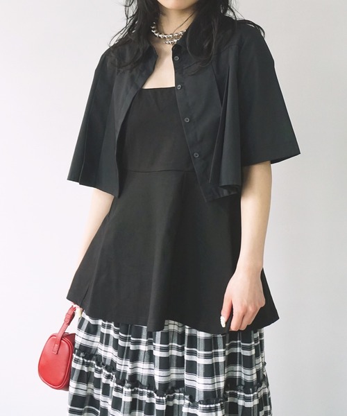 O'fmus(オフムス)の「【O'fmus】ペプラムベアトップ ofmw25s024(その他トップス・レディース・ブラック/チャコールグレー・FREE)」の11枚目の写真