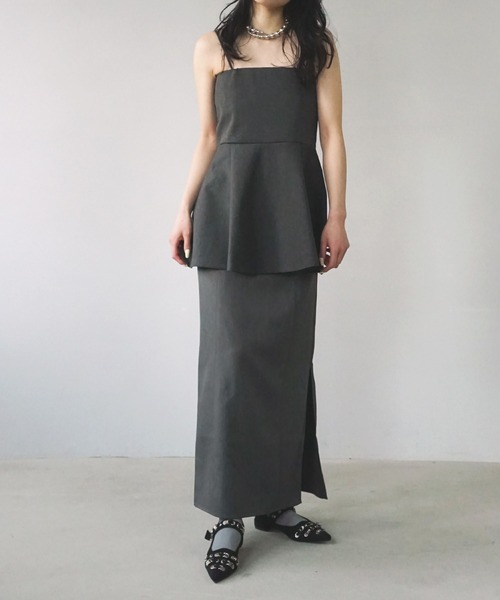 O'fmus(オフムス)の「【O'fmus】ペプラムベアトップ ofmw25s024(その他トップス・レディース・ブラック/チャコールグレー・FREE)」の17枚目の写真