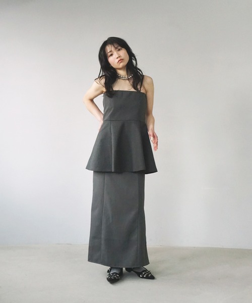 O'fmus(オフムス)の「【O'fmus】ペプラムベアトップ ofmw25s024(その他トップス・レディース・ブラック/チャコールグレー・FREE)」の19枚目の写真