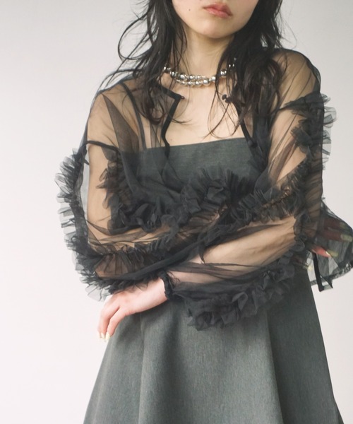 O'fmus(オフムス)の「【O'fmus】ペプラムベアトップ ofmw25s024(その他トップス・レディース・ブラック/チャコールグレー・FREE)」の22枚目の写真