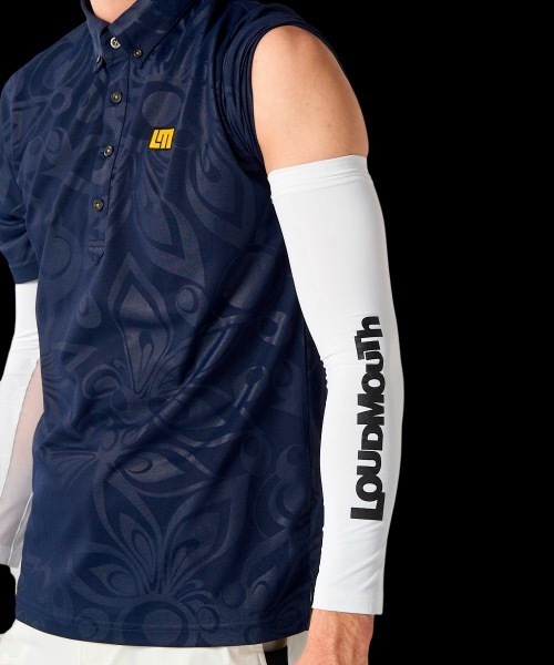 Loudmouth（ラウドマウス）の「【LOUDMOUTH:ラウドマウス】メンズアームカバー ゴルフ（ゴルフグッズ・メンズ・ホワイト/ブラック・FREE）」の2枚目の写真
