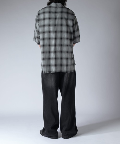 Lui's（ルイス）の「オンブレー半袖シャツ（シャツ/ブラウス・メンズ・グレー/ブラック・FREE）」の14枚目の写真