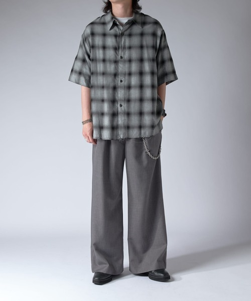 Lui's（ルイス）の「オンブレー半袖シャツ（シャツ/ブラウス・メンズ・グレー/ブラック・FREE）」の21枚目の写真