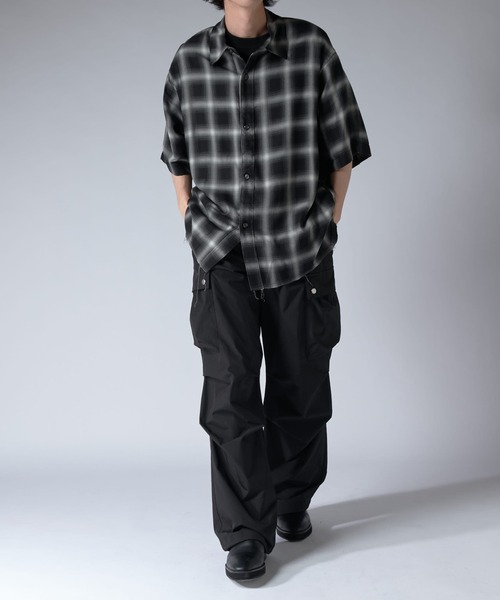 Lui's（ルイス）の「オンブレー半袖シャツ（シャツ/ブラウス・メンズ・グレー/ブラック・FREE）」の16枚目の写真