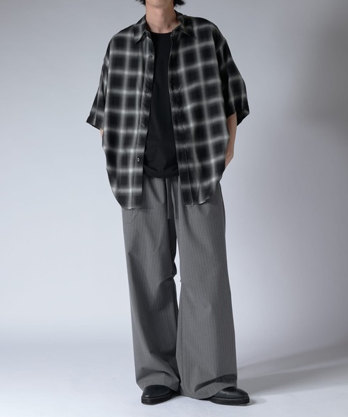 Lui's（ルイス）の「オンブレー半袖シャツ（シャツ/ブラウス・メンズ・グレー/ブラック・FREE）」の19枚目の写真