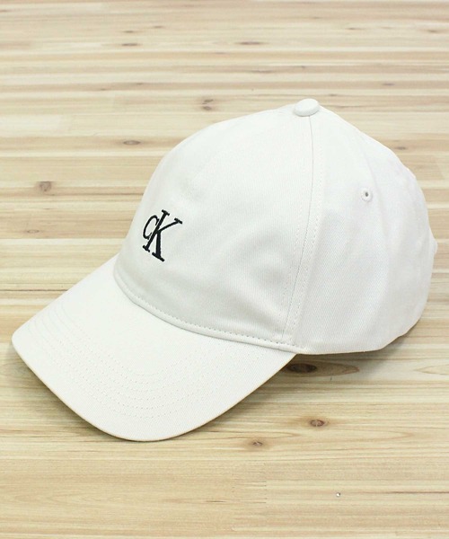 [ ] キャップ CKJ モノグラム ベージュ Supreme シュプリーム 18SS × New Era Monogram Box Logo