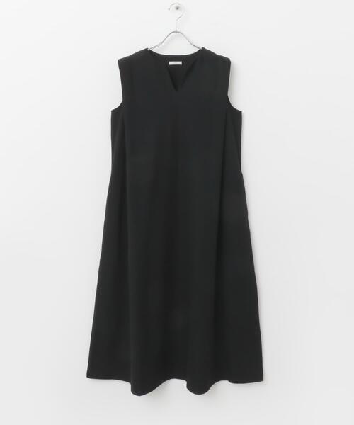 ITEMS URBANRESEARCH(アイテムズ アーバンリサーチ)の「カットミラノノースリワンピース(ワンピース・レディース・ブラック/ブラウン系その他/オフホワイト・FREE)」の20枚目の写真