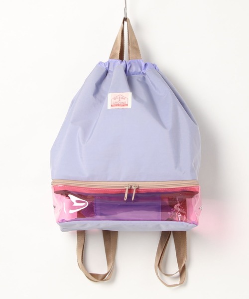 Ocean&Ground(オーシャン&グラウンド)の「プールBAG/GOODAY(スイムグッズ・キッズ・グリーン/ミント/パープル/ブラック/ブルー・FREE)」の5枚目の写真