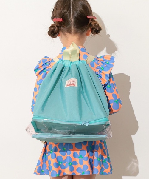 Ocean&Ground(オーシャン&グラウンド)の「プールBAG/GOODAY(スイムグッズ・キッズ・グリーン/ミント/パープル/ブラック/ブルー・FREE)」の1枚目の写真