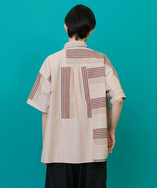 FRAPBOIS（フラボア）の「マルチスト シャツ（シャツ/ブラウス・レディース・ブルー/ブラウン・2/1）」の9枚目の写真