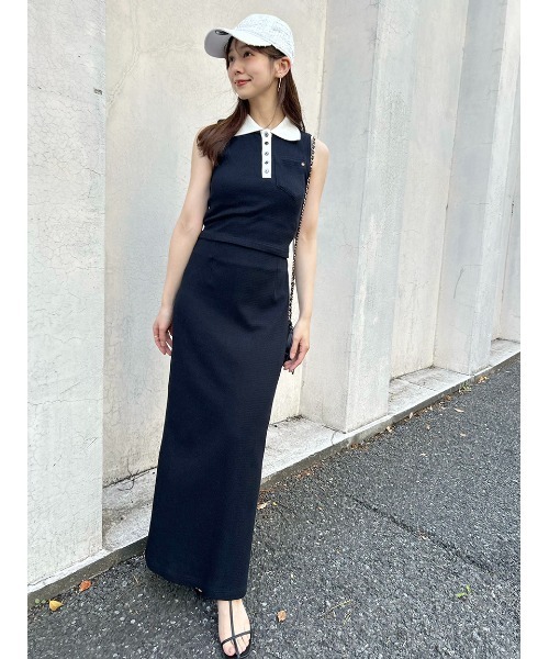 WEB限定カラーあり】ポロカットセット(ワンピース)|SNIDEL WEB限定カラーあり】ポロカットセット(ワンピース)|SNIDEL