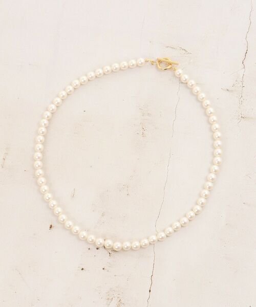 le.coeur blanc（ルクールブラン）の「パールショートネックレス（ネックレス・レディース・オフホワイト・FREE）」の3枚目の写真