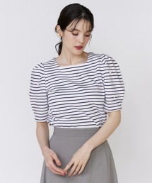 Maglie le cassetto | 32Gスーピマポンチ 袖パールカットソー(Tシャツ/カットソー)