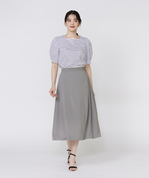 Maglie le cassetto（マーリエ ル カセット）の「32Gスーピマポンチ 袖パールカットソー（Tシャツ/カットソー・レディース・その他9/ベージュ/ブラック・9号/7号）」の10枚目の写真