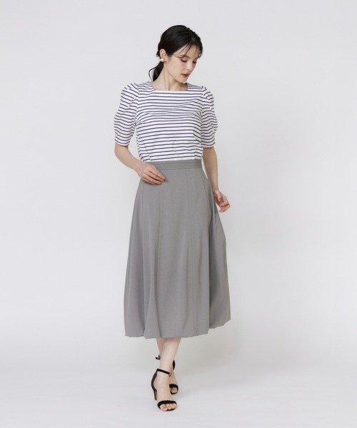 Maglie le cassetto（マーリエ ル カセット）の「32Gスーピマポンチ 袖パールカットソー（Tシャツ/カットソー・レディース・その他9/ベージュ/ブラック・9号/7号）」の11枚目の写真