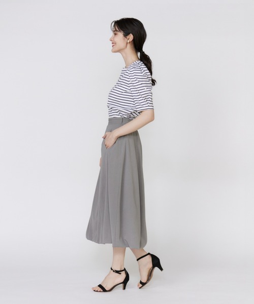 Maglie le cassetto（マーリエ ル カセット）の「32Gスーピマポンチ 袖パールカットソー（Tシャツ/カットソー・レディース・その他9/ベージュ/ブラック・9号/7号）」の12枚目の写真