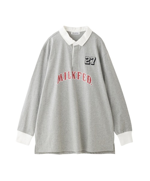 MILKFED.（ミルクフェド）の「LOGO GAME TOP（Tシャツ/カットソー・レディース・アッシュ/バーガンディー/ネイビー・ONE SIZE）」の7枚目の写真