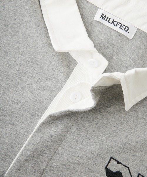 MILKFED.（ミルクフェド）の「LOGO GAME TOP（Tシャツ/カットソー・レディース・アッシュ/バーガンディー/ネイビー・ONE SIZE）」の11枚目の写真