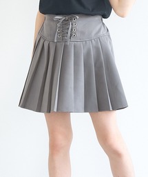\再入荷/ キッズ レースアッププリーツスカート
