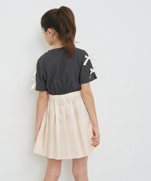 coca(coca)(コカ)の「\再入荷/ キッズ レースアッププリーツスカート(スカート・キッズ・グレー/ブラック/アイボリー・120/130/140/150)」の20枚目の写真