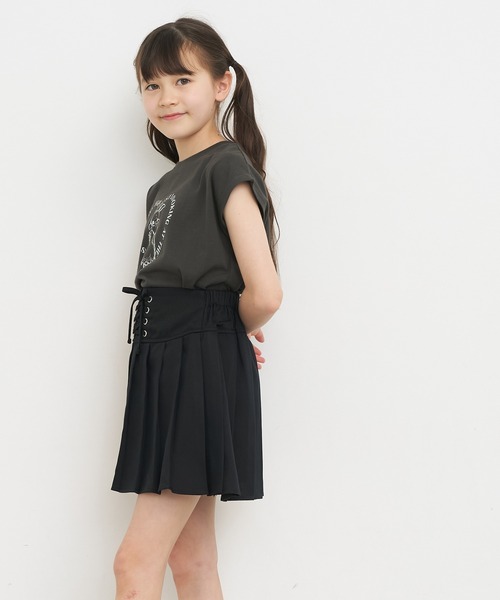 coca(coca)(コカ)の「\再入荷/ キッズ レースアッププリーツスカート(スカート・キッズ・グレー/ブラック/アイボリー・120/130/140/150)」の12枚目の写真