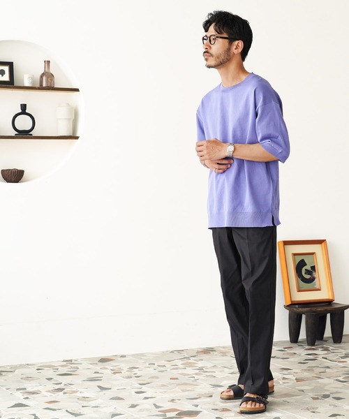 jiggys shop(ジギーズショップ)の「ストレッチ 2タック チノパンツ スラックス(スラックス・メンズ・ブラック/ベージュ/グレー・SMALL/MEDIUM/LARGE/X-LARGE)」の12枚目の写真