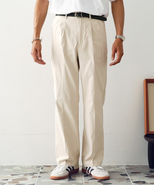 jiggys shop(ジギーズショップ)の「ストレッチ 2タック チノパンツ スラックス(スラックス・メンズ・ブラック/ベージュ/グレー・SMALL/MEDIUM/LARGE/X-LARGE)」の18枚目の写真