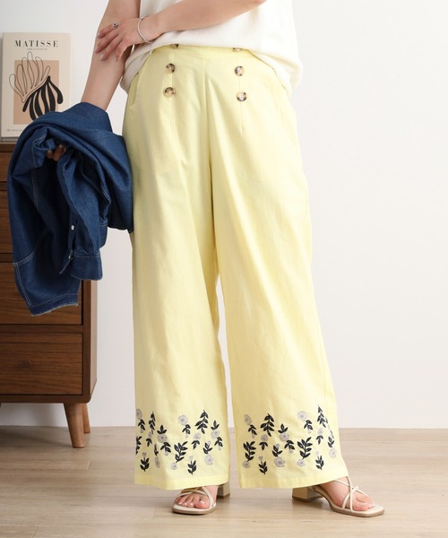 EMAGO ローズ刺繍パンツ（その他パンツ）｜Emago（イマゴ）の