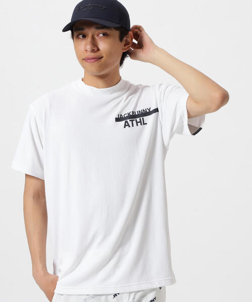 新品　ジャックバニー　モックネック　半袖シャツ　カットソー　ホワイト　サイズ2 裏カノコ半袖モックネックカットソー | Jack Bunny!!（ジャック