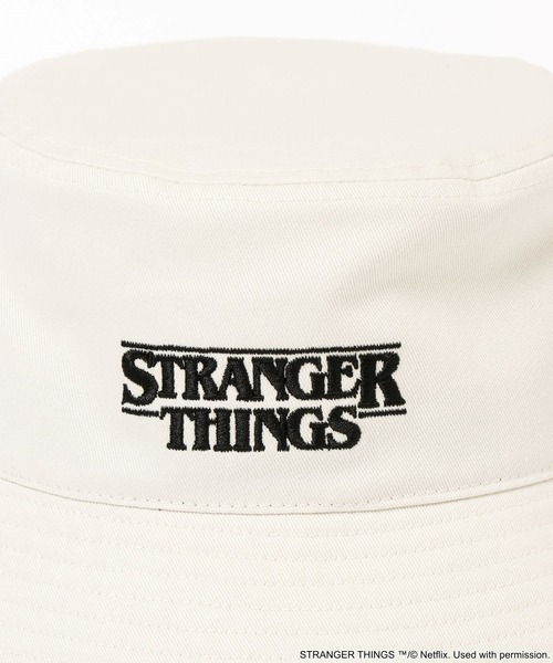 【tudor joel】undercover 鹿刺繍ハット セール】【STRANGER THINGS】コラボ つば裏プリント刺繍ハット