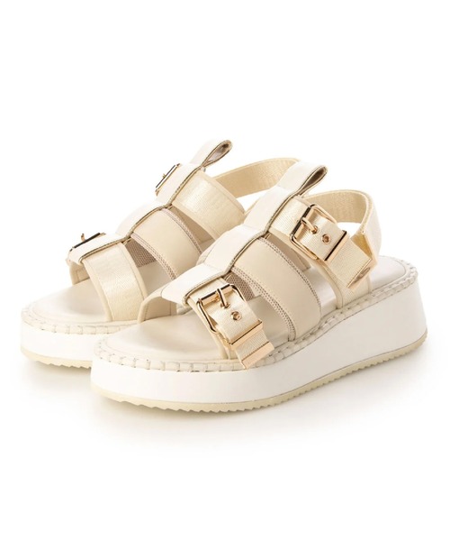 Lucida（ルシーダ）の「Aludra/厚底サンダル（サンダル・レディース・ベージュ/ホワイト/ピンク/グレー・35/36/37/38/39）」の3枚目の写真