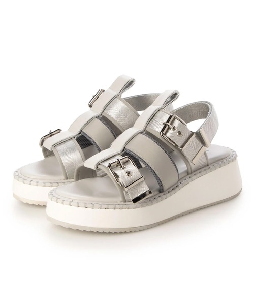 Lucida（ルシーダ）の「Aludra/厚底サンダル（サンダル・レディース・ベージュ/ホワイト/ピンク/グレー・35/36/37/38/39）」の2枚目の写真