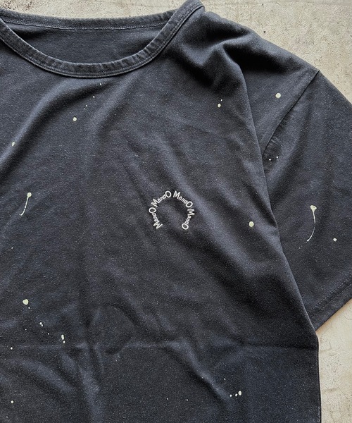 MandO(エムオー)(エムオー)の「【MandO】ヴィンテージペイントサークルロゴTシャツ(Tシャツ/カットソー・メンズ・ブラック/カーキ/チャコール・MEDIUM/LARGE)」の6枚目の写真