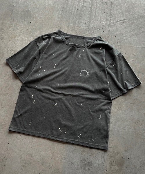MandO(エムオー)(エムオー)の「【MandO】ヴィンテージペイントサークルロゴTシャツ(Tシャツ/カットソー・メンズ・ブラック/カーキ/チャコール・MEDIUM/LARGE)」の10枚目の写真
