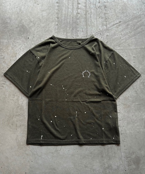 MandO(エムオー)(エムオー)の「【MandO】ヴィンテージペイントサークルロゴTシャツ(Tシャツ/カットソー・メンズ・ブラック/カーキ/チャコール・MEDIUM/LARGE)」の15枚目の写真