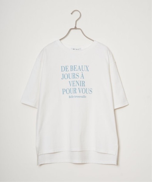 LBC(エルビーシー)の「プリントロゴビッグTシャツ(Tシャツ/カットソー・レディース・ブルー/チャコールグレー/ホワイト/グリーン・M/L)」の15枚目の写真