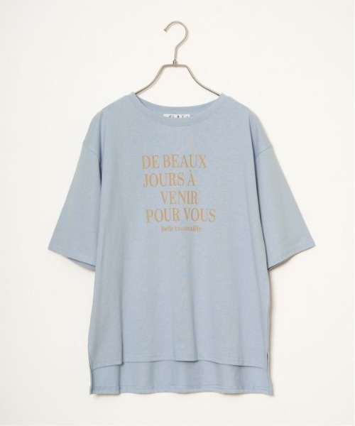 LBC(エルビーシー)の「プリントロゴビッグTシャツ(Tシャツ/カットソー・レディース・ブルー/チャコールグレー/ホワイト/グリーン・M/L)」の18枚目の写真