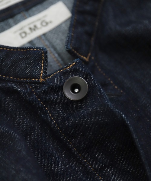 D.M.G.（ドミンゴ）の「[D.M.G / ディーエムジー] 10ozムラ糸デニム アーモンドジャケット（デニムジャケット・レディース・ワンウォッシュ・3/2）」の8枚目の写真