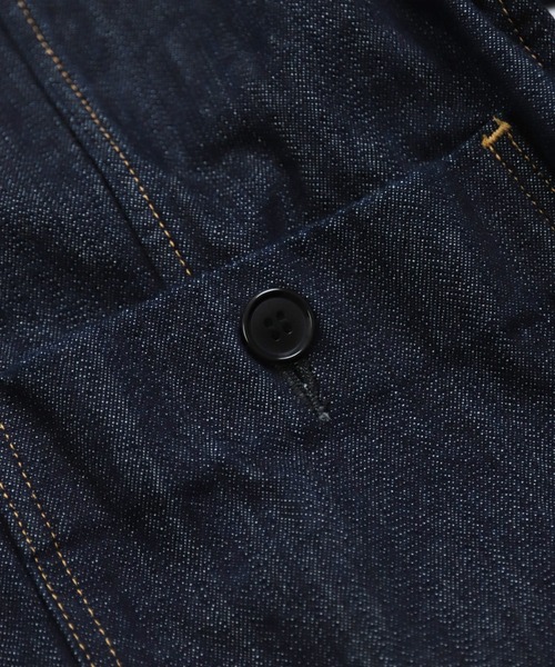 D.M.G.（ドミンゴ）の「[D.M.G / ディーエムジー] 10ozムラ糸デニム アーモンドジャケット（デニムジャケット・レディース・ワンウォッシュ・3/2）」の9枚目の写真